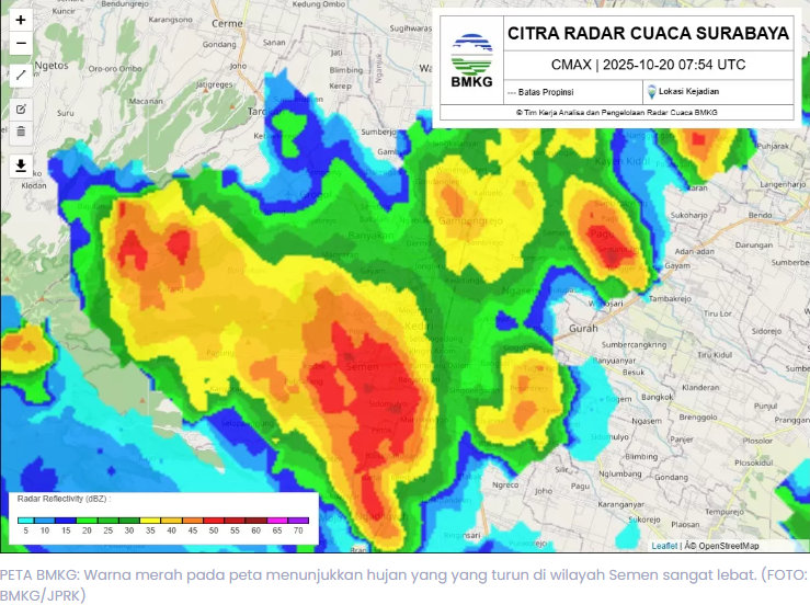 Hujan Es Mengguyur Desa Sidomulyo Kediri, Ini Penyebabnya